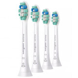 Philips, punte di ricambio per lo spazzolino Sonicare C2 Optimal Plaque Defence, HX9024/10, bianco, 4 pezzi