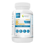 Wish Vitamin B Complex, 8 vitamine del gruppo B + prebiotico, 120 capsule