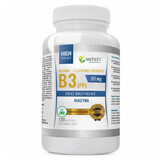 Wish, Vitamina B3 50 mg + L-leucina + prebiotico, 120 capsule