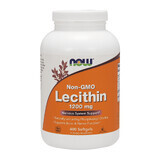 Now Foods Non-GMO Lecithin 1200 mg, lecitina, 400 capsule