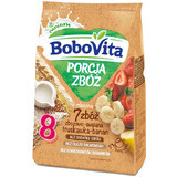 Porridge di cereali e avena 7 cereali, fragola-banana, latte, BoboVita Porcja Zbóż, dopo 8 mesi, 210 g, Nutricia