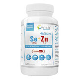 Wish, Selenio organico 200 µg + Zinco gluconato 15 mg + Prebiotico, 120 capsule