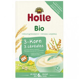 Holle porridge ai 3 cereali Bio, integrale, senza latticini, dopo 6 mesi, 250 g