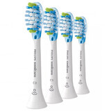 Philips, punte di ricambio per lo spazzolino sonico Sonicare C3 Premium Plaque Defence, HX9044/17, bianco, 4 pezzi