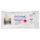 Cleanic Antibacterial, salviette rinfrescanti con liquido antibatterico, 40 pezzi