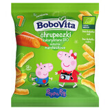 BoboVita Piggy Peppa Corn Crisps Bio, carota morbida, dopo 7 mesi, 20 g 