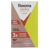 Rexona Maximum Protection, antitraspirante in stick cremoso, Stress Control, 45 ml