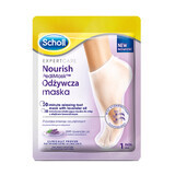 Scholl PediMask, maschera nutriente per piedi con olio di lavanda, 1 paio