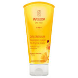 Weleda Calendula, shampoo e lavaggio per il corpo, pelle sensibile, 200 ml