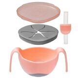 B.Box, tazza multiuso per non bere con cannuccia, set 4 in 1, Tutti Frutti, da 6 mesi, 1 pezzo