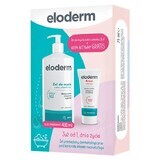 Eloderm Omega 3-6-9 Plus, gel detergente 2 in 1 per corpo e capelli, dal 1° giorno, 400 ml + crema extra attiva dal 1° giorno, 75 ml