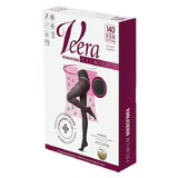 Veera Premium, collant a compressione in microfibra, 140 den, taglia 2, nero