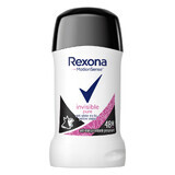 Rexona, stick antitraspirante, Invisible Pure, 40 ml