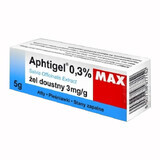 Aftigel Max 0,3%, gel orale 3 mg/g , aftosi, mughetto, infiammazione, 5 g