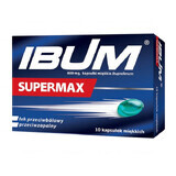 Ibum Supermax 600 mg, 10 capsules