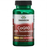 Swanson CoQ10 con tocotrienoli, coenzima Q10 200 mg e tocotrienoli 20 mg, 60 capsule in gel