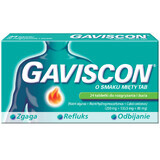 Gaviscon Tab al gusto di menta 250 mg + 133,5 mg + 80 mg, 24 compresse masticabili