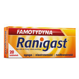 Famotidina Ranigast 20 mg, 20 compresse rivestite con film