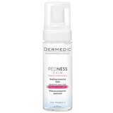 Dermedic Redness, schiuma detergente lenitiva, pelle vascolare con tendenza all'iper-reattività, eritema e rosacea, 150 ml