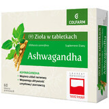 Erbe in compresse Ashwagandha, 60 compresse