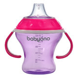 BabyOno, tazza con boccaglio morbido, rosa, da 3 mesi, 180 ml