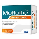 Mufluil Hipertonic, soluzione ipertonica per gocciolamento e nebulizzazione, 5 ml x 10 fiale