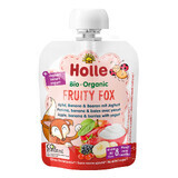 Holle, Mousse di frutta in tubetto, Tartaruga Gustosa, mela, pera con yogurt, da 8 mesi, 85 g