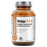 PharmoVit Omega 3-6-9, complesso di acidi grassi insaturi, 60 capsule softgel