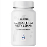 Holistic B6, B12, Folato Metylerad, 60 capsule