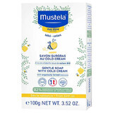 Mustela Bebe Enfant, sapone delicato alla Cold Cream e cera d'api bio, dalla nascita, 100 g