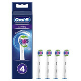 Oral-B 3D White, punte di ricambio per spazzolino elettrico Clean Maximiser, EB4 3DW, 4 pezzi