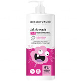 Dermofuture 3in1, gel detergente, cotone idrofilo, 500 ml