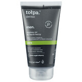 Tolpa Dermo Men Pure, gel detergente per il viso al carbone vegetale, 150 ml