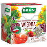 Belin Ciliegia con fragola, tisana alla frutta e alle erbe, aromatizzata, 2 g x 20 bustine