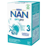 Nestle NAN Optipro 3, Latte artificiale Junior per bambini di età superiore a 1 anno, 650 g