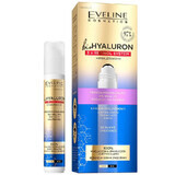 Eveline Cosmetics Bio Hyaluron 3 x Retinol, gel roll-on antiarrugas para ojos y párpados, 15 ml