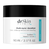 DrSkin Clinic, Burro viso, Lavaggio e struccante, emollienti 77%, vitamina E, olio di frutta 1%, 90 ml