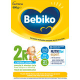 Bebiko 2R Nutriflor Expert, pappa di riso di proseguimento del latte, oltre 6 mesi, 600 g