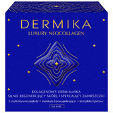 Dermika Luxury Neocollagen, crema-maschera al collagene per una forte rigenerazione della pelle e la riduzione delle rughe, notte, 50 ml.