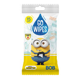 GoWipes Minions, salviette umidificate per bambini, 15 pezzi