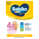 Bebiko Junior 4R Nutriflor Expert, formula nutriente a base di latte con pappa di riso, oltre 2 anni, 600 g