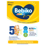 Bebiko Junior 5 Nutriflor Expert, formula nutriente a base di latte, per bambini in età prescolare, 600 g