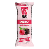 BeRAW! Energy, barretta energetica, lampone, cioccolato fondente, 40g