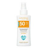 Alphanova Sun Bio, protezione solare spray, ipoallergenica, SPF 50, 90 g