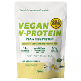 Vegetable protein powder with vanilla flavor V-Protein, 720 g, Gold Nutrition