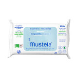 Salviette umidificate con acqua, 60 pezzi, Mustela