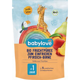 Babylove Fruit puree with peaches and pears 1 year +, 225 g