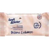 Sanft&amp;Sicher Carta igienica umida Deluxe cashmere, 10 pz.