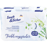 Sanft&amp;Sicher Carta igienica bagnata Spring magic, 100 pz.