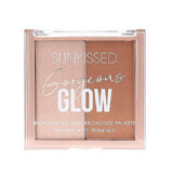 Highlighter and bronzer palette, Sunkissed, Gorgeous Glow, Highlighter & Bronzing Palette, 2 colors